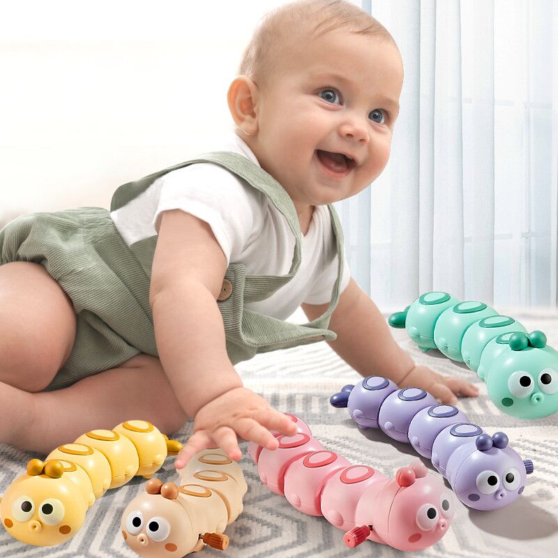 毛毛虫益智发条玩具儿童会动会跑的小动物上链上弦婴儿宝宝1一2岁