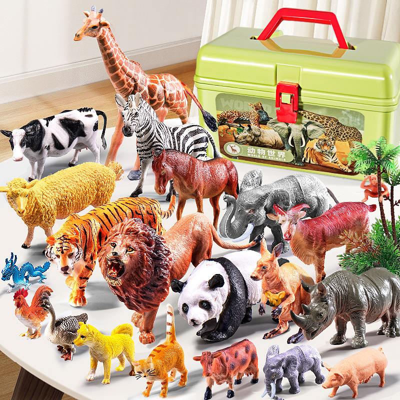 动物模型儿童仿真恐龙玩具儿童男女孩小宝宝1一3岁动物园认知早教