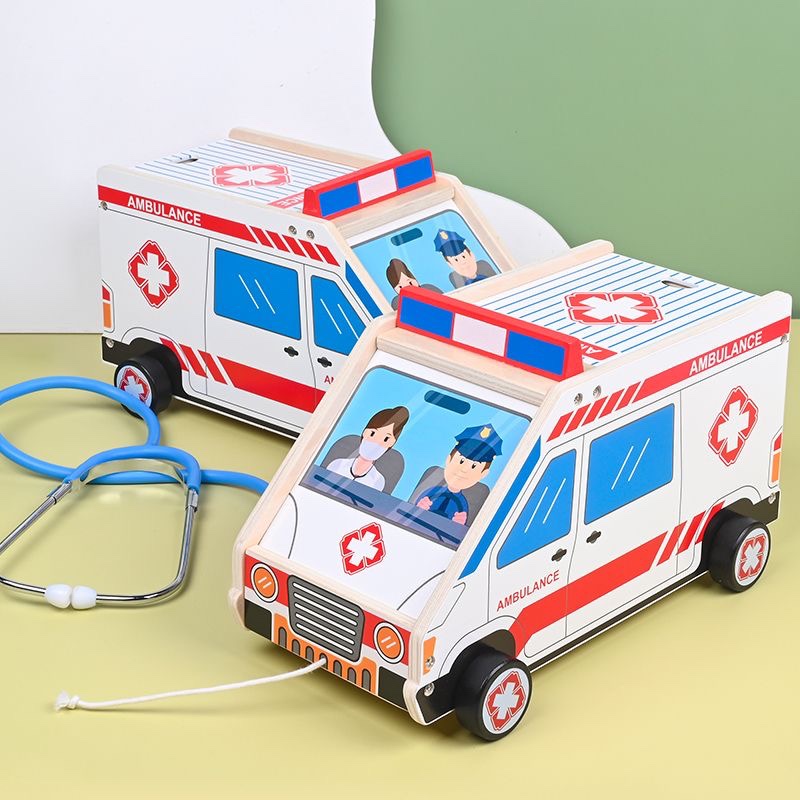 仿真救护车医生玩具宝宝看病过家家医疗套餐汽车模型男孩生日礼物