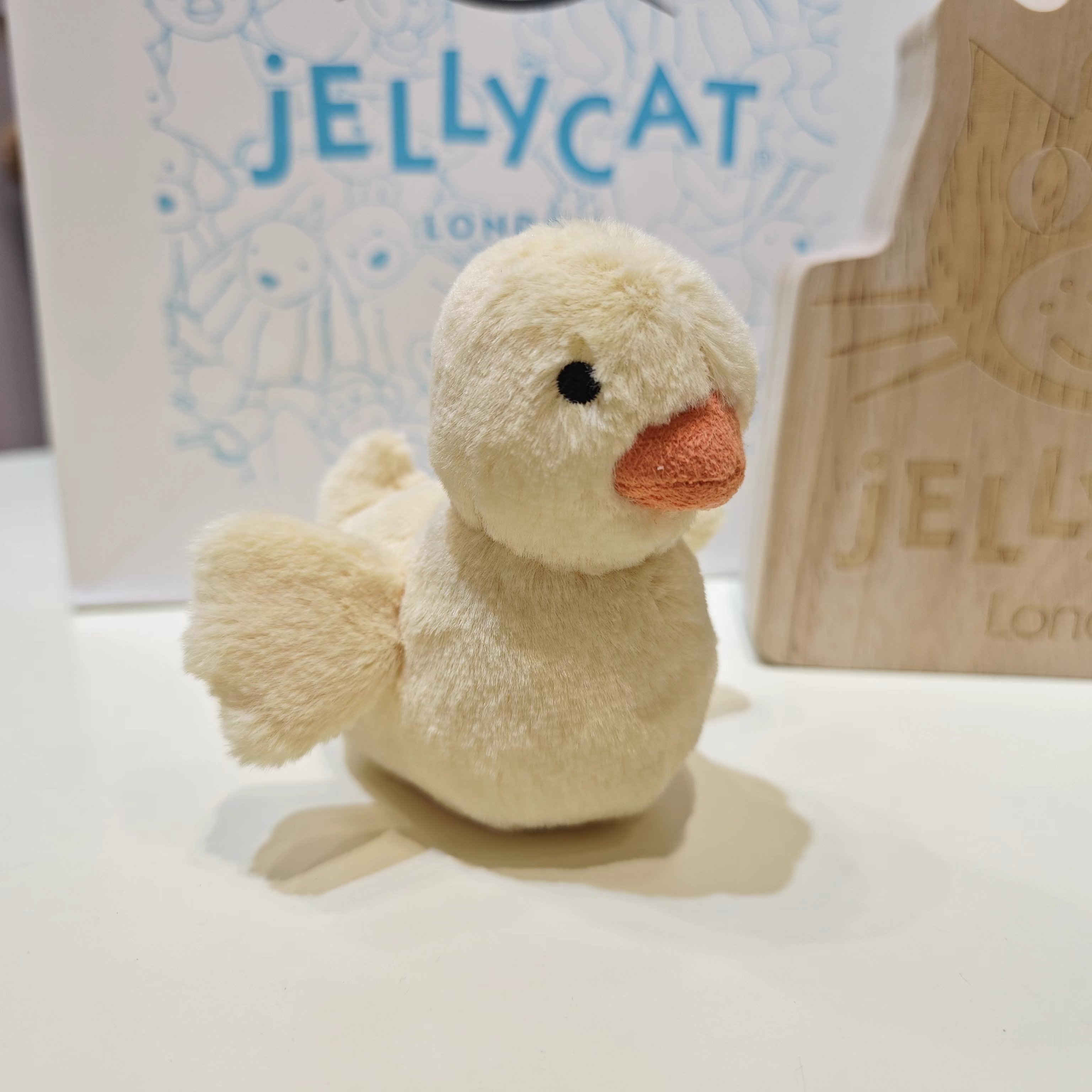 英国Jellycat吉利猫安抚婴幼儿童毛绒鸭子动物玩具亲子礼物手感好