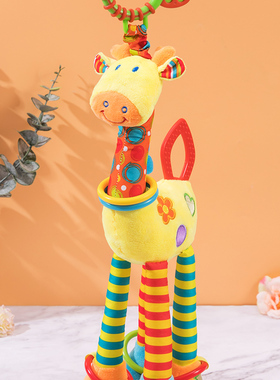 宝宝毛绒小鹿玩偶儿童生日礼物男女孩仿真长颈鹿公仔娃娃安抚玩具