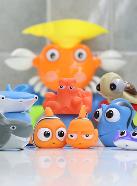 海底总动员动物公仔软胶过家家玩具潜水装备跟屁虫戏水玩偶小丑鱼