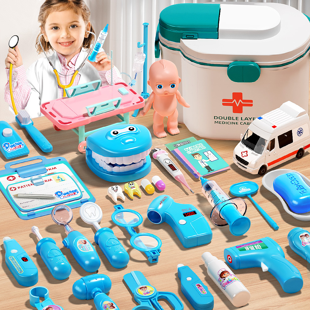 儿童医生玩具套装过家家女孩扮演护士打针看病听诊器宝宝六一礼物