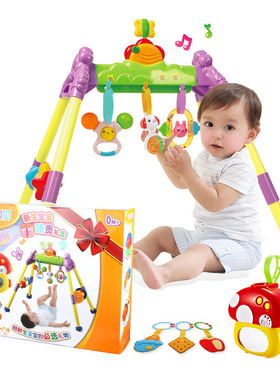 澳贝儿童音乐健身架器0-12个月宝宝新生婴儿玩具早教益智投影玩具