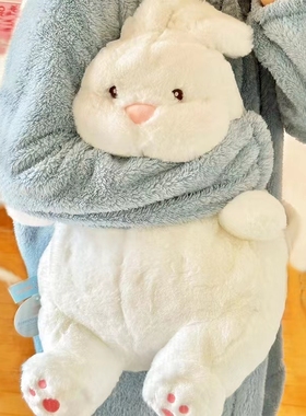 兔子毛绒玩具慵懒大白兔抱枕玩偶睡觉抱娃娃公仔女神节礼物女生