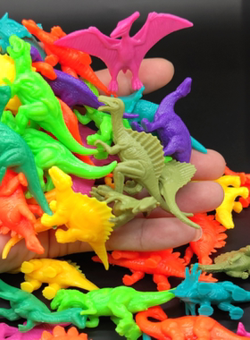 恐龙玩具霸王龙动物园海洋模型实心软胶侏罗纪男孩女森林套装儿童