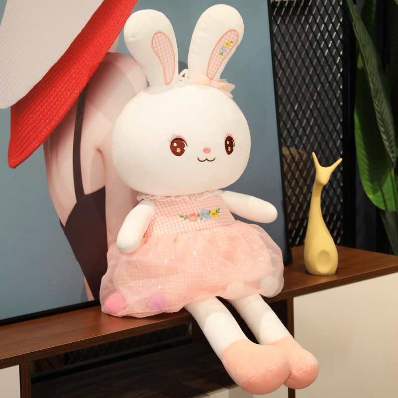 小白兔毛绒玩具可爱公主裙兔子玩偶兔年吉祥物公仔儿童生日礼物女