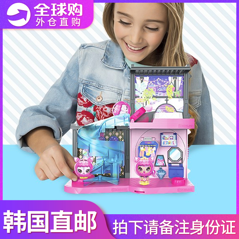 韩国diy小房子楼拼装别墅变形女孩公主人偶模型玩具创意儿童礼物