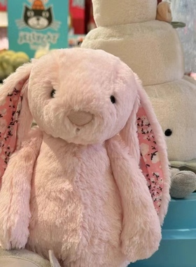 英国Jellycat邦尼兔吉利猫安抚婴幼儿童毛绒玩具礼物兔子花耳星星