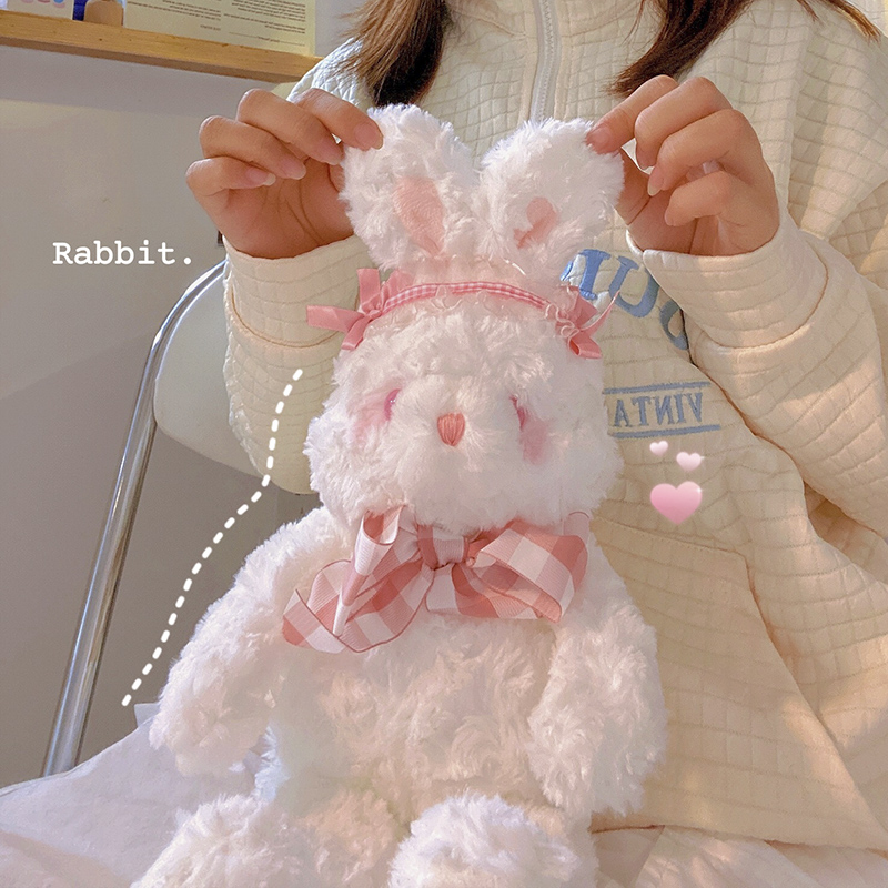 可爱洛丽塔小兔子毛绒玩具小熊公仔睡觉抱枕布娃娃玩偶生日礼物女