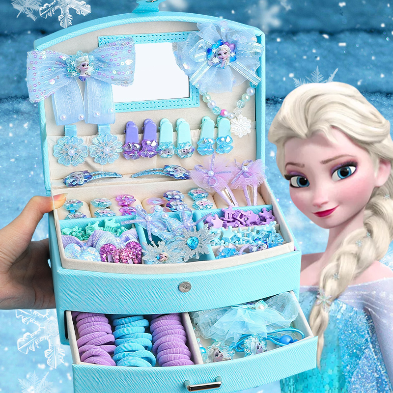 爱莎公主首饰盒冰雪奇缘艾沙的生日礼物新年小女孩儿童子女童玩具