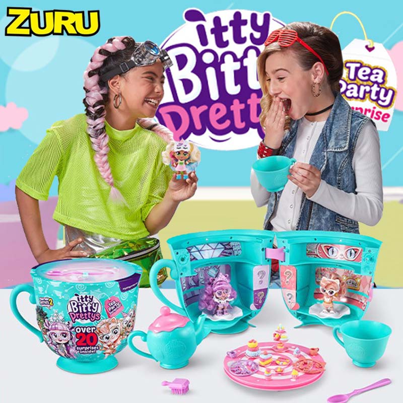 ZURU超大号艾蒂贝蒂下午茶惊喜杯盲盒娃娃公主换装女孩过家家玩具