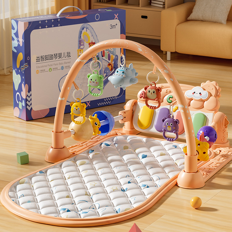 脚踏钢琴婴儿健身架多功能早教36个月宝宝新生儿婴幼儿玩具0一1岁