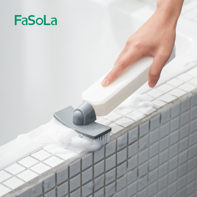 FaSoLa家用自动加液刷子浴室浴缸清洁刷神器卫生间地板瓷砖懒人刷
