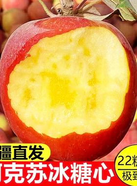 阿克苏冰糖心苹果新鲜水果孕妇儿童特级红富士丑大苹果当季整箱装