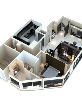 装修设计师纯设计服务套餐房屋室内家装设计方案现代全屋3D效果图