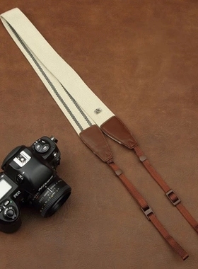 cam-in防滑单反数码照相机背带 微单肩带通用型 米色cam1203A-2