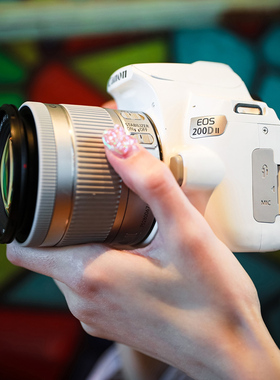 佳能EOS 200D II 二代 200D入门级单反4K录像 高清数码旅游照相机