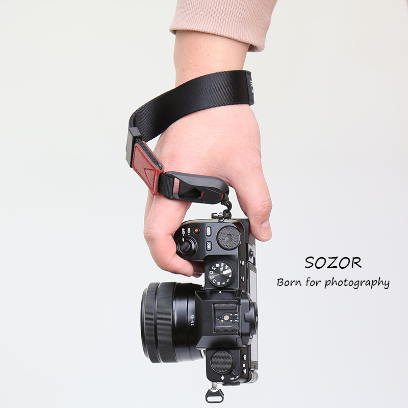 快拆相机手腕带/肩带微单反适用富士XS20尼康Z30Z5手挂绳柔软厚实