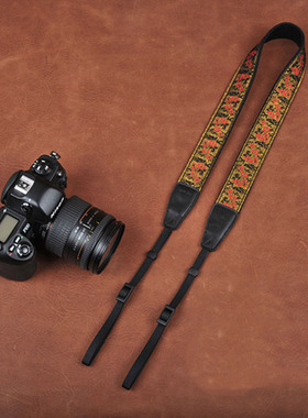 cam-in绣花系列民族风 单反数码照相机背带 微单摄影肩带F8131