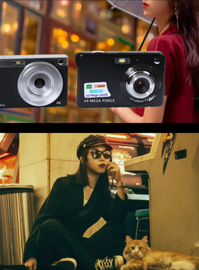 CCD高清数码相机复古学生校园入门卡片机VLOG自拍滤镜旅游礼物女