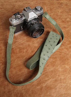 cam-in鸵鸟皮单反数码照相机背带 适用微单徕卡摄影肩带cam2500