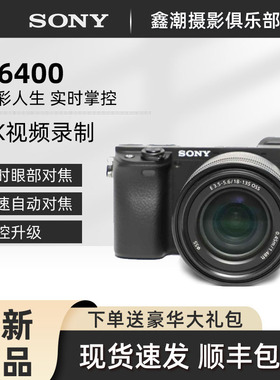 SONY/索尼A6400L微单相机4K入门级高清旅游数码vlog直播自拍美颜