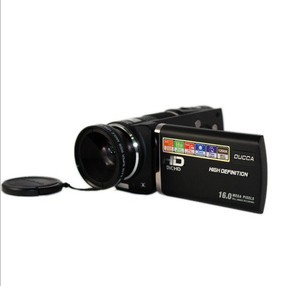 正品OUCCA欧卡HDV-A38数码摄像机1080P全高清3.5寸触摸屏可加镜头