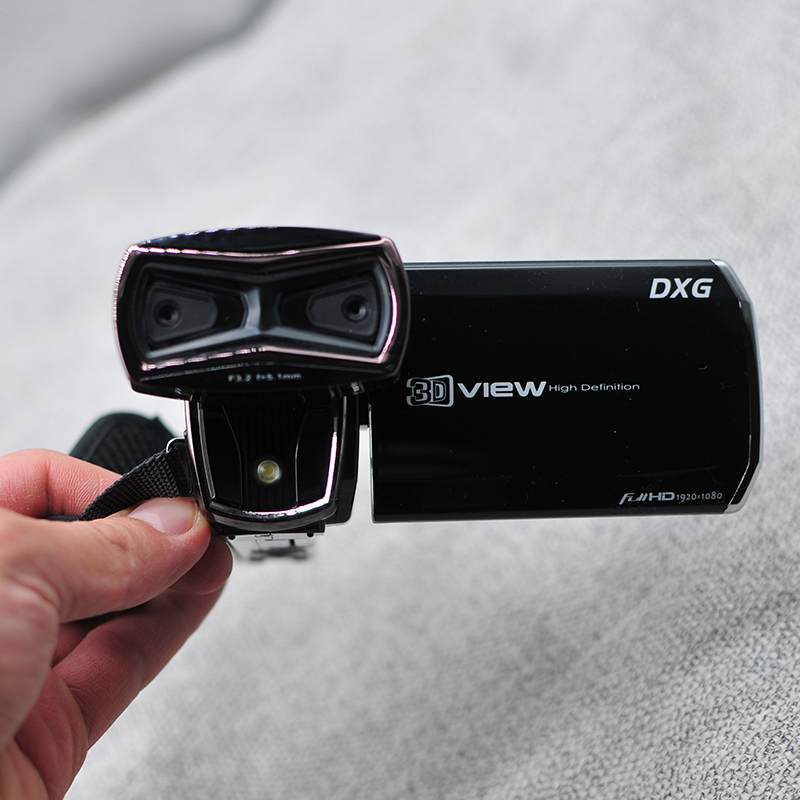 DXG复古手持vlog摄像机3d双镜头老色彩防抖学生新手可用数码dv