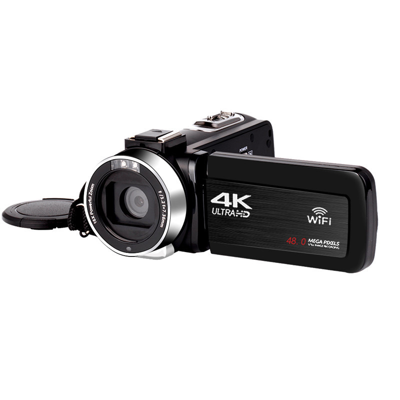 新款高清4K数码摄像机4800万像素带WIFI触摸屏红外可外接麦克风DV