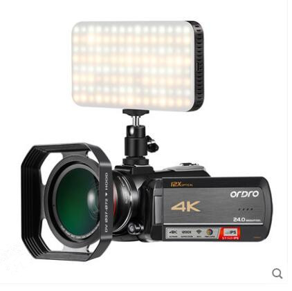 Ordro/欧达 AC5智能4K高清数码摄像机DV12倍6轴光学变焦防抖专业