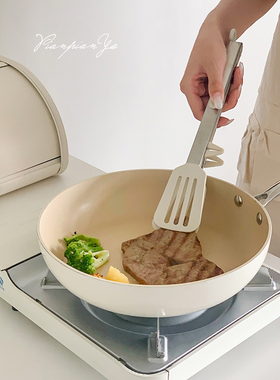 家用硅胶食物夹厨房防烫专用食品夹不锈钢耐高温烤肉工具烧烤夹子