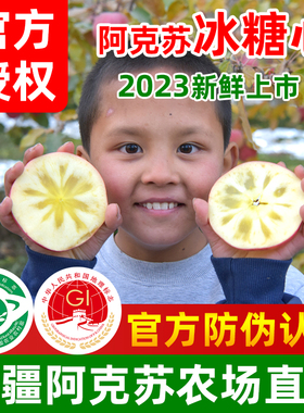 新疆阿克苏冰糖心苹果正宗特级正品大果当季水果整箱10红旗坡平果