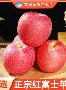 【脆甜】红富士苹果当季时令新鲜水果脆甜不打蜡5/10斤装整箱