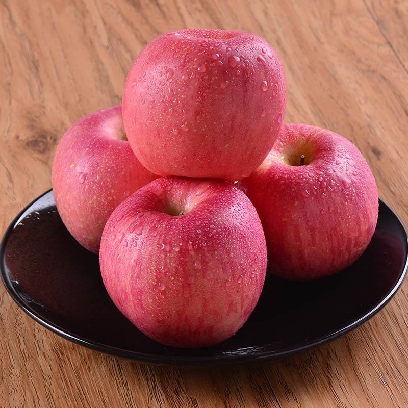 新鲜苹果水果山东烟台栖霞红富士特产不打蜡生鲜平果5斤包邮
