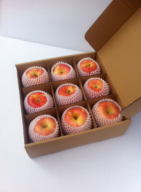 现货苹果桃子脐橙水果箱带9个苹果5斤装纸箱包装箱牢固飞机盒纸盒