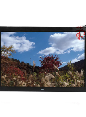 超薄窄边宽屏15寸高清数码相框/电子相册/广告机支持1080p视频