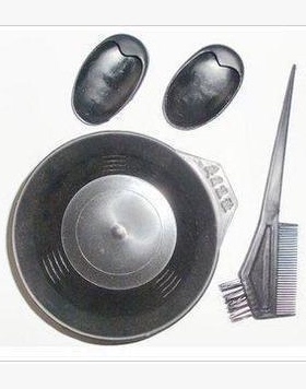 黑色焗油碗 染发护发用焗油碗焗油梳耳套