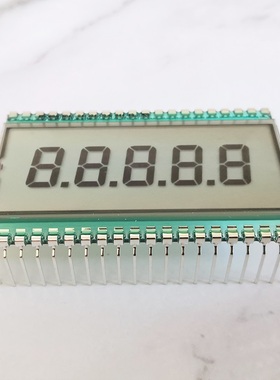 大连奇耘宽温5位8字TN段码液晶屏7段式LCD数码管EDS820可开模定制