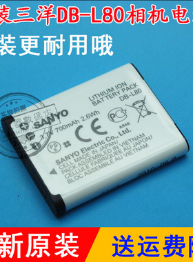 原装Sanyo三洋DB-L80 L80 DBL80 DMC-CG10 数码摄像机锂电池板