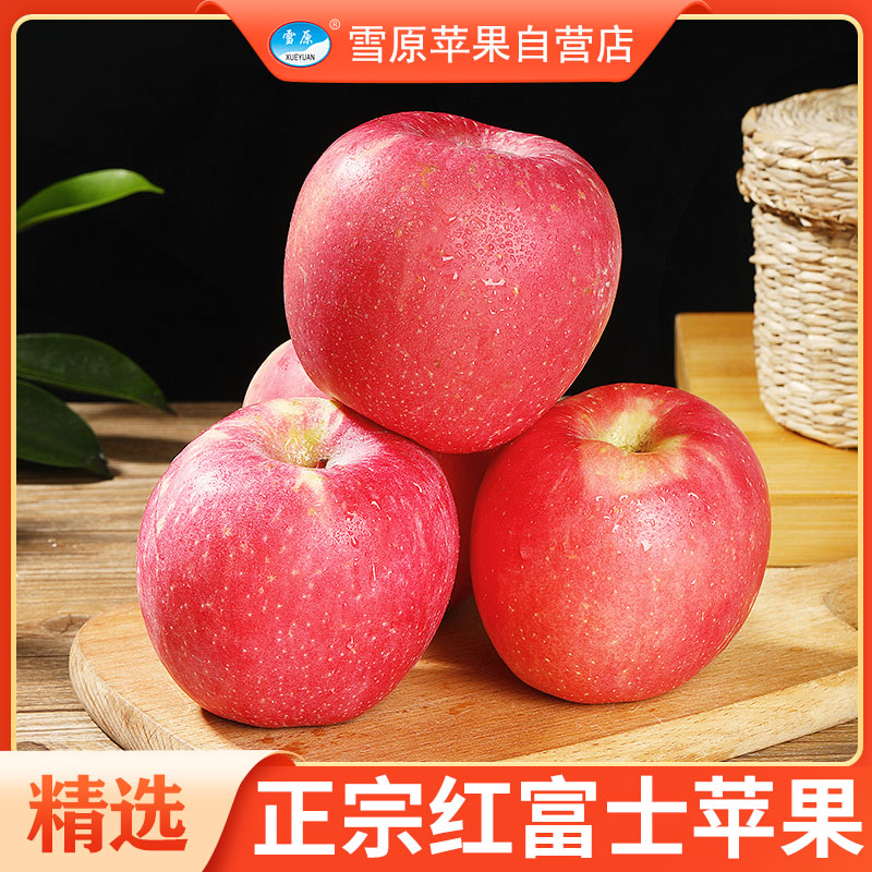 【脆甜】红富士苹果当季时令新鲜水果脆甜不打蜡5/10斤装整箱