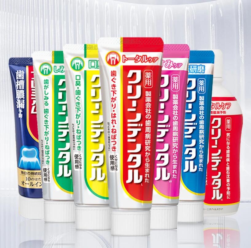 日本第一三共牙膏牙周龈护理小红管100g含氟口腔清洁净爽烟渍
