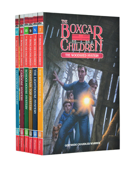 英文原版 The Boxcar Children Mysteries Book 7-12 棚车少年6册合售 儿童章节小说书 中小学英语阅读提升 清仓尝鲜价