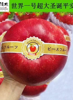 世界一号圣诞超大苹果圣诞节礼物平安夜巨型平安果新鲜水果整箱
