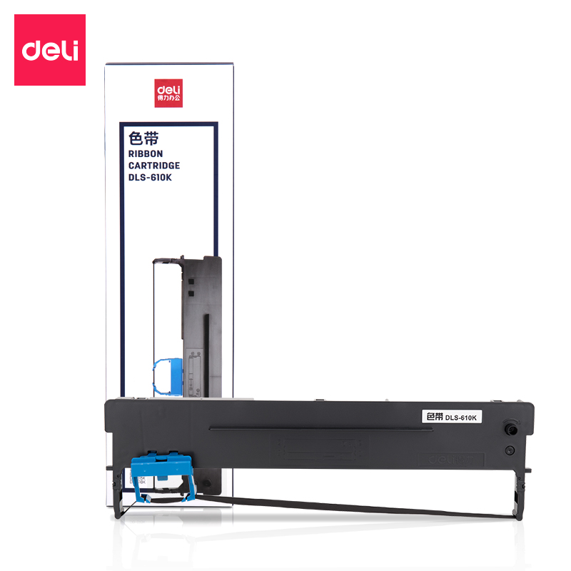得力DLS-610K色带(黑色)办公设备针式打印机耗材芯