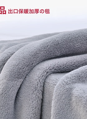 出口加厚法兰绒毛毯被子秋冬双人毛巾被双层拉舍尔珊瑚绒毯子床单