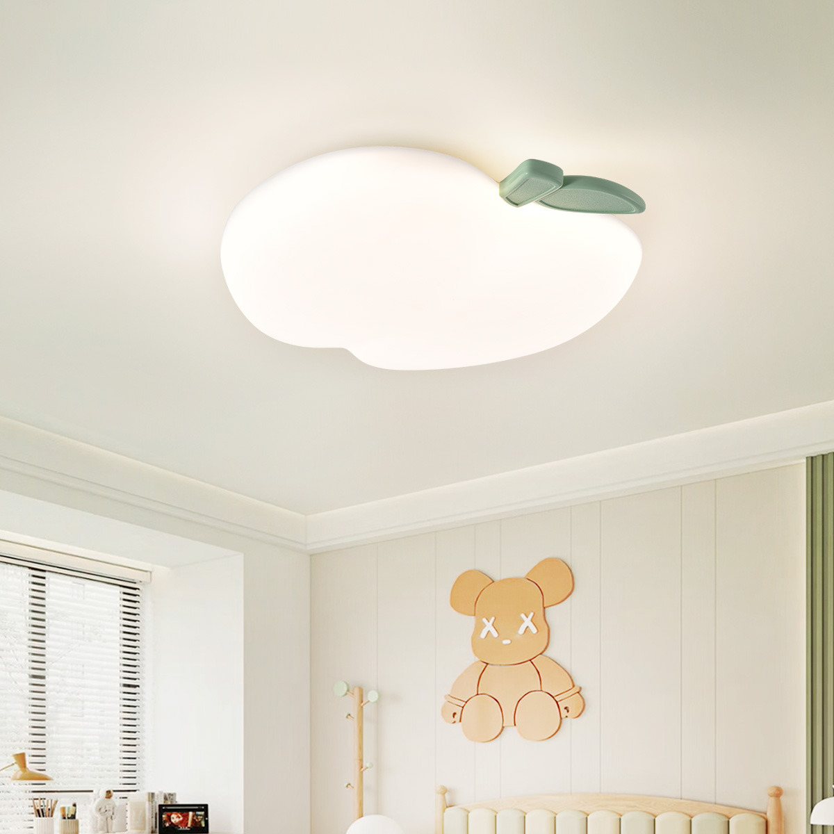 雷士照明led主卧室灯吸顶灯具圆形温馨儿童房间现代简约卡通灯饰