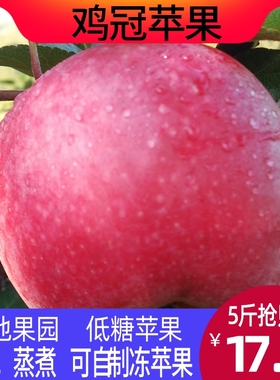 鸡冠苹果酸苹果平果萍果新鲜低糖水果应季水果冻苹果5斤多省
