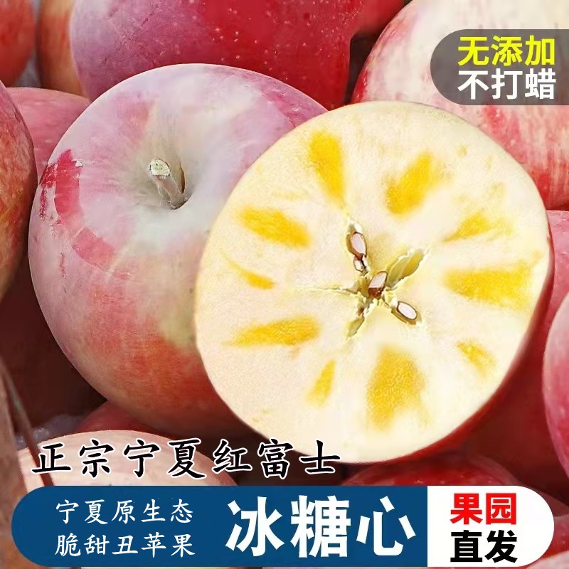 正宗宁夏原生态红富士苹果特甜水果丑苹果现摘现发新鲜苹果脆甜果