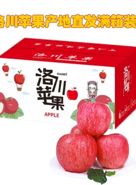 陕西延安洛川苹果妹24枚红富士正宗新鲜水果当季水果产地现摘直发